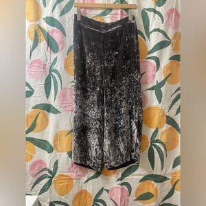 Madewell crushed velour culottes